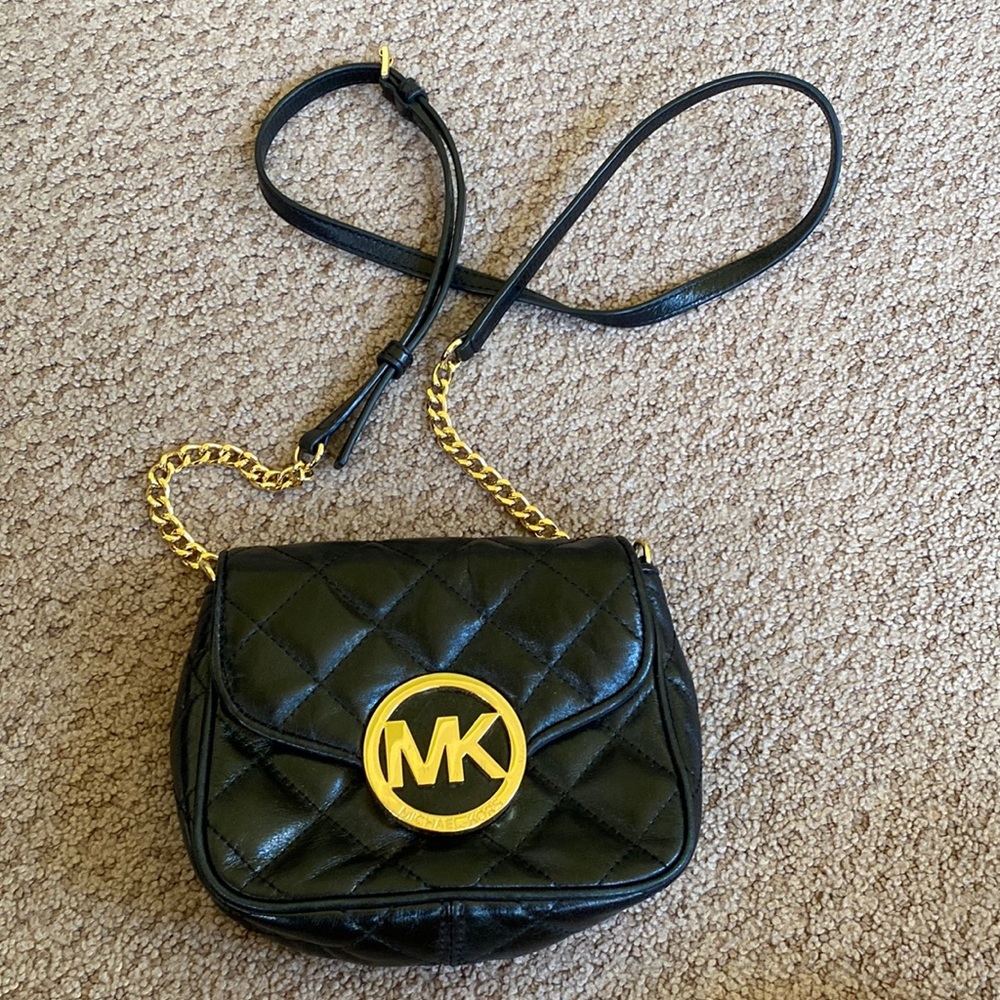Black Michael Kors Crossbody/Clutch